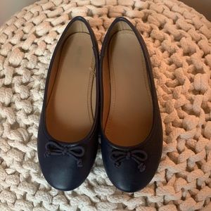 Navy blue girls flats